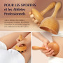 JARIS - Maderotherapie- Kit Professionnel Maderothérapie Corps | Abdomen et Cellulite | Kit Complet avec Instructions QR Écologi