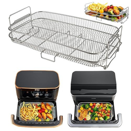 ENSINE Accessoires Air Fryer pour Ninja Foodi FlexDrawer 10,4 L AF500EU, Grille Air fryer Compatible COSORI TWINFRY Dual Blaze 1
