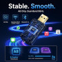 Adaptateur CarPlay sans Fil – Adaptateur Android Auto sans Fil, Wi-FI 5,8GHz Plug & Play, Mini et Stable, iOS 10+/Android 10+, C