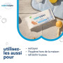 WaterWipes Sensitive+ Newborn & Baby Wipes, Lingettes Pour Nouveau-Nés et Bébés, 720 unités (12 paquets), 3-en-1 nettoie, soigne