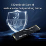 fanxiang SSD 512Go - SSD Interne NVMe M.2 2280 PCIe Gen3 x 4 - Disque Dur Jusqu'à 3000Mo/s - Compatible avec Ordinateur Portable