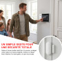 RenseCum Alarme Maison sans Fil WiFi 4G sans Abonnement, Kit Alarme Maison Connectée 24 Pièces avec Écran Tactile 4,3", Sirène 1