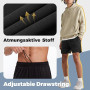 DDOBB Lot de 3 shorts de sport courts pour homme, avec poches, pantalon de course pour homme, avec cordon de serrage, pantalon d