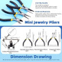 GLARKS Kit de fabrication de bijoux 950 pièces avec outils de fabrication de bijoux, pince à bijoux, fils à perler, apprêts de b