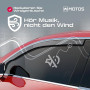 MOTOS Deflecteur vitre voiture pour MAZDA BT–50 2006-2011 Déflecteurs d'air élégants avec installation facile, Réduction du brui
