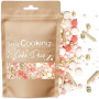 ScrapCooking - Décors Sucrés Rods Rose & Or 70g - Sprinkles Pâtisserie Roses & Dorés Comestibles - Perles en Sucre Décoration De