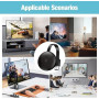 Mineup Dongle HDMI sans Fil, 2,4/5 GHz Adaptateur HDMI sans Fil, Miracast Dongle 4K, Récepteur d'Affichage WiFi pour TV Stick/An