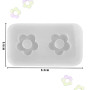 JOOTUEPO Lot de 2 mini moules en silicone avec fleurs creuses en époxy pour colliers, boucles d'oreilles, bijoux en résine, port