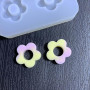 JOOTUEPO Lot de 2 mini moules en silicone avec fleurs creuses en époxy pour colliers, boucles d'oreilles, bijoux en résine, port