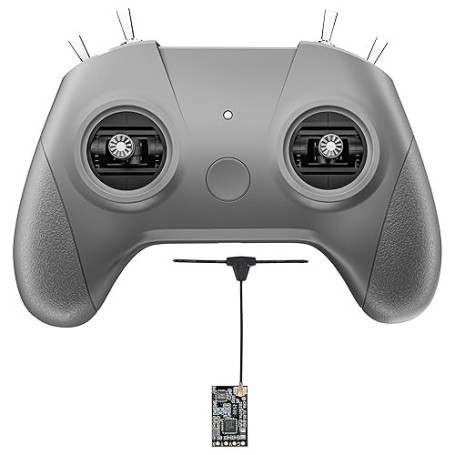Émetteur Radio C8 ELRS V3 avec Nano Récepteur CR8 pour Drones FPV/Tiny Whoop/Volture, Manette Simulateur FPV pour Débutant, Mode