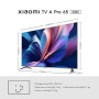 XIAOMI TV A Pro 65, 165 cm (65 Pouces), 4K UHD QLED, Smart TV, Google TV, Contrôle Vocal, HDR10+, Mode Game Boost 120Hz, MEMC, 2