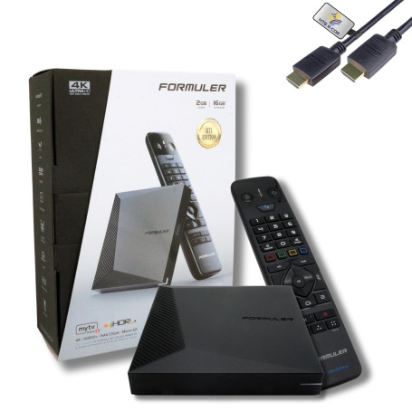Formuler Z11 Pro 4K BT1-Edition Lecteur média OTT Android 11, 4K UHD HDR10+ Smart OTT IP Media-Box, WLAN, télécommande BT, Suppo