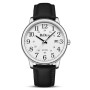 HANPOSH Montre Homme Bracelets en Cuir avec Grand Cadran numérique, faciles à Lire, Montres à Quartz étanches Montres pour Homme