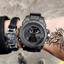 findtime Montre Militaire Tactique de Sport pour Homme Chronomètre à Grand Cadran, Alarme, Double Affichage de l'heure, rétroécl