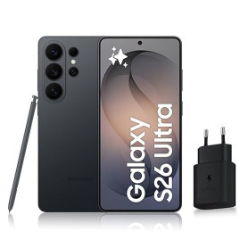 Samsung Galaxy S26 Ultra, Smartphone Android 5G avec Galaxy AI, 256 Go, Chargeur Secteur Rapide 25W Inclus, Smartphone déverroui