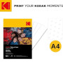KODAK Picture Paper - Papier Photo Brillant, Pack de 50 Feuilles, Format A4 (21x29,7cm), 180g/m², Idéal pour Impressions Jet d'E