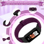 Dafean Bracelets Compatible avec Xiaomi Smart Band 8 Active/Xiaomi Redmi Smart Band 2, Réglable Nylon Élastique Bracelet de Remp