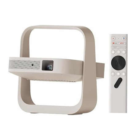 Vidéoprojecteur Portable XGIMI Elfin Flip Plus, 500 Lumens ISO, 1080P, Compatible avec Google TV avec Netflix sous Licence, Rota
