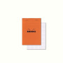 RHODIA 16200C - Bloc-Notes Agrafé N°16 Orange - A5 14,8 x 21 cm 14,8 x 21 cm - Petits Carreaux - 80 Feuillets Détachables - Papi