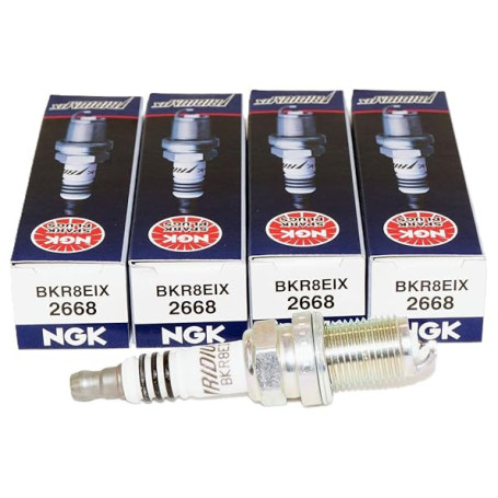 NGK Iridium IX BKR8EIX-2668 - Lot de 4 bougies d'allumage