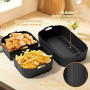 Moule Silicone Air Fryer, Accessoires Air Fryer pour Philips Airfryer 7,1L NA154/00, 3 Moule Silicone Accessoires 1×7,1L / 2×3,5