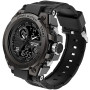 findtime Montre Militaire Tactique de Sport pour Homme Chronomètre à Grand Cadran, Alarme, Double Affichage de l'heure, rétroécl