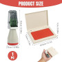 Kit de Marquage d'Œufs avec Tampon Dateur Réglable, Encre Rouge Résistante à la Décoloration (standard)