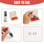 Kit de Marquage d'Œufs avec Tampon Dateur Réglable, Encre Rouge Résistante à la Décoloration (standard)