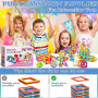 Vautvis Construction Magnetique Enfant, 61 Pièces Bloc de Construction Magnétique, Jeu de Aimantés, Jeu de Construction Magnétiq