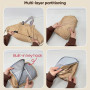 YongXinMY Sac de rangement de voyage multifonction pour femme – Sac à dos convertible à bandoulière Sac fourre-tout de grande ca