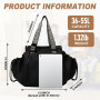 YongXinMY Sac de rangement de voyage multifonction pour femme – Sac à dos convertible à bandoulière Sac fourre-tout de grande ca