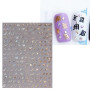 JMEOWIO Paillettes Vieille Lettre Stickers Ongles Nail Art 6 Feuilles Autocollants Ongles Autoadhésif Deco Ongle Nail Art Design