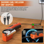 Yaskyly Ciseaux Électriques Sans Fil Ciseaux Couture Tissu Electrique avec Lumière LED ＆ Verrouillage de Sécurité, Coupe-Carton 