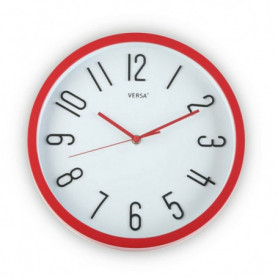 Horloge Murale Rouge Plastique (Ø 30 cm) 29,99 €