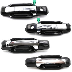 Otois Lot de 4 poignées de porte extérieures chromées avant arrière gauche droite pour Kia Sorento 2003 2009