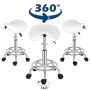 Alightup Tabouret de Bureau Tabouret à roulettes Professionnel Rotation à 360° Chaise a Roulette Salon de Massage Cuisine Bureau