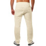 Runcati Pantalon en Lin pour Homme - Couleur Unie - Long - Léger - Coupe Ample - avec Cordon de Serrage - pour Les Vacances, la