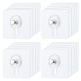 Lot de 20 Adhésif Accroche Tableau Sans Percer, Accroche Cadre Fixation Murale, Attache Cadre Adhésif Crochets pour Accroche Cad