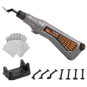 Bucasso Stylo ponceur sans fil, vitesse variable et chargement USB avec lumière LED, outil électrique polyvalent pour le ponçage