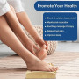 ACWOO Rouleau de Massage Pieds Bois, Masseur Pieds en Bois, Pied Rouleau pour Relaxation de Acupression Soulager Fasciite Planta