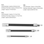 Barre D'extension Flexible en Acier à Ressort 3 Pièces, Jeu de Douilles Magnétiques 1/4 Po, 3/8 Po 1/2 Po, Embouts D'arbre, Kit