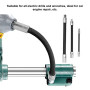 Barre D'extension Flexible en Acier à Ressort 3 Pièces, Jeu de Douilles Magnétiques 1/4 Po, 3/8 Po 1/2 Po, Embouts D'arbre, Kit