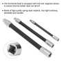 Barre D'extension Flexible en Acier à Ressort 3 Pièces, Jeu de Douilles Magnétiques 1/4 Po, 3/8 Po 1/2 Po, Embouts D'arbre, Kit