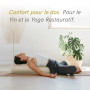 LOTUSCRAFTS Bolster de yoga pour Yin Yoga, rouleau, housse lavable en coton bio, coussin avec rembourrage en kapok, rouleau pila