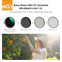 K&F CONCEPT Filtre 62mm ND2-32 Variable et Polarisant CPL et Black-Mist 1/4 3 en 1 pour Objectif Appareil Photo