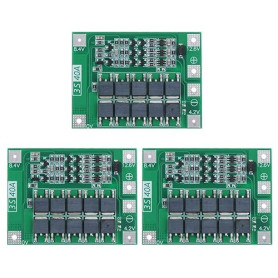 Gebildet 3 pièces 3S 11.1V 12V 12.6V 40A 18650 Chargeur PCB BMS Conseil de Protection Chargeur de Batterie Li-ION Lithium Module