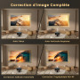 Videoprojecteur 4K【2026 GTV/1er Mini Ultra Courte】 Retroprojecteur Apps Officiell, AutoFocus/Keystone 1080P,1600 Hte luminosité 