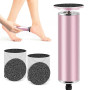 Rapeuse Pieds Electrique, Râpe Pieds Électrique, Rapeuse Anti-Callosités avec 60 Tampons, Lime Ponceuse pour Pieds, Pédicure Éle