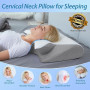 HOMCA Oreiller Ergonomique Cervical, 2 en 1 Oreiller à Mémoire de Forme pour la Nuque, Coussin pour Dormir sur Le Côté et sur Le