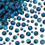 TOAOB 100pcs Perles Pierre Naturelles 4mm à 8mm Oeil de Tigr Bleu Rondes en Vrac de Pierres Précieuses Gemme Énergie Perles Guér